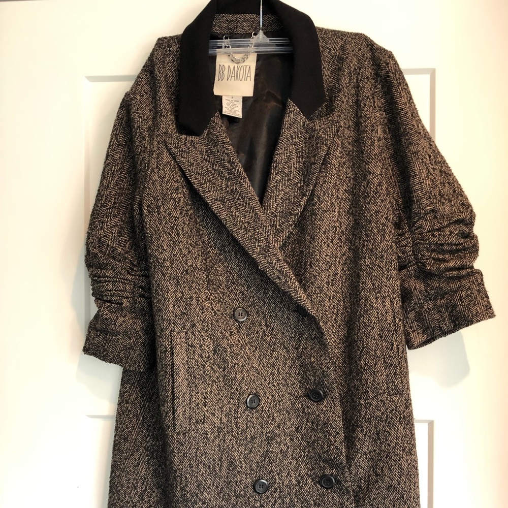 BB Dakota 3/4 sleeve tweed coat